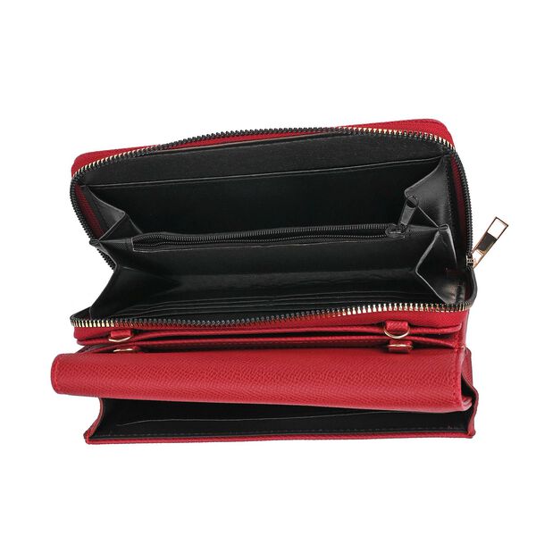 Modische 
Sling-Crossbody-Tasche mit RFID-Schutz, 19 x 12 x 7 cm, Rot image number 11