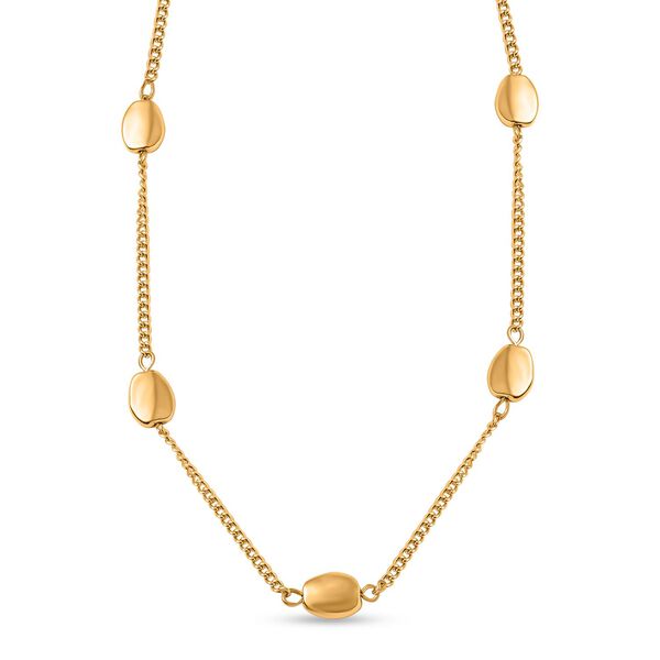 Std Gelb Halskette ca. 73.75 cm ca. 21,00g