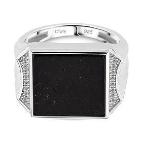 D'Joy Shungit und Topas Ring - 25,32 ct.