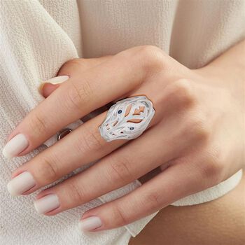 D'Joy Royal Bali - Blauer Saphir Drachen Ring