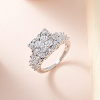 LUSTRO STELLA - Wei&szlig;er Zirkonia Ring