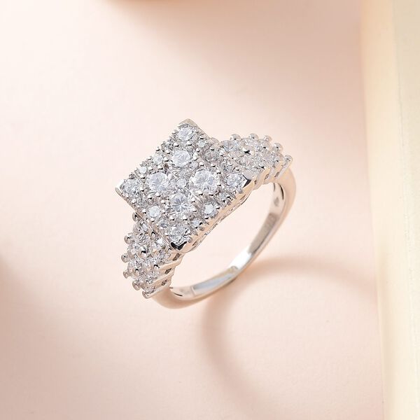LUSTRO STELLA - Weißer Zirkonia Ring image number 2