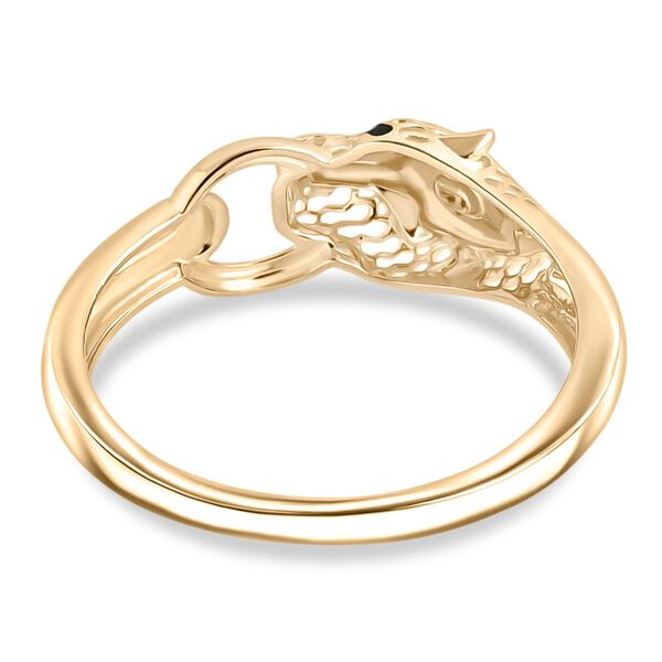 Royal Bali Kollektion- Panther Ring in 375 Gold image number 5