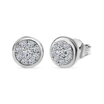 LUXURIANT SI-GH Labor Diamant Ohrringe, 925 Silber rhodiniert - 0,50 ct.