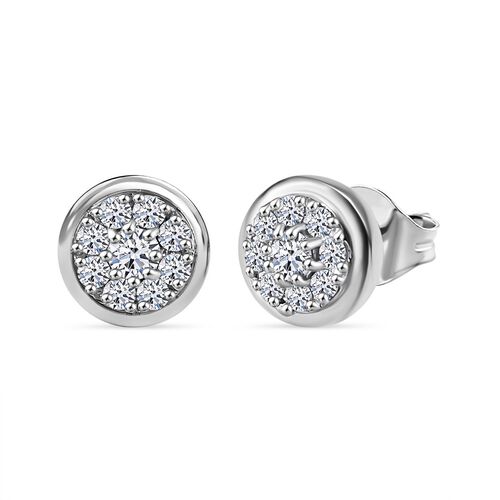 LUXURIANT DIAMOND- SI-GH Labor Diamant Ohrringe, 925 Silber rhodiniert - 0,50 ct. image number 0