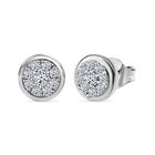 LUXURIANT DIAMOND - Lab Grown Diamant SI-GH Ohrringe 925 Silber rhodiniert ca. 0.50 ct