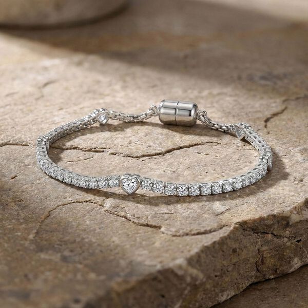 LUXURIANT DIAMOND - Lab Grown Diamant VS-EF SGL zertifiziert Armband ca. 20 cm 925 Silber rhodiniert ca. 4,00 ct. image number 2