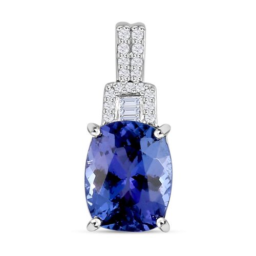 RHAPSODY Anhänger mit AAAA-Tansaniten und Diamanten, 950 Platin, 3,17 Karat. image number 0