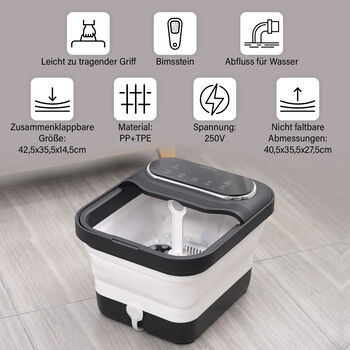 SOULSMART Fu&szlig;sprudelbad mit Massage und Heizfunktion