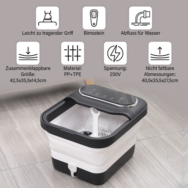 SOULSMART Fu&szlig;sprudelbad mit Massage und Heizfunktion image number 3