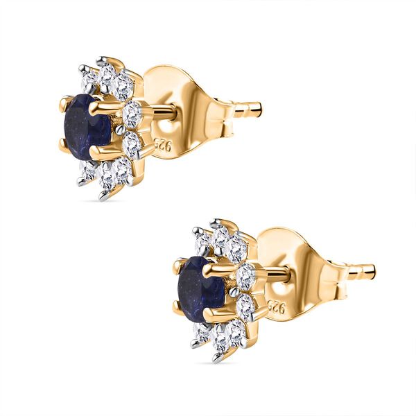 Sternchen Masoala Saphir und Zirkon Ohrstecker image number 8