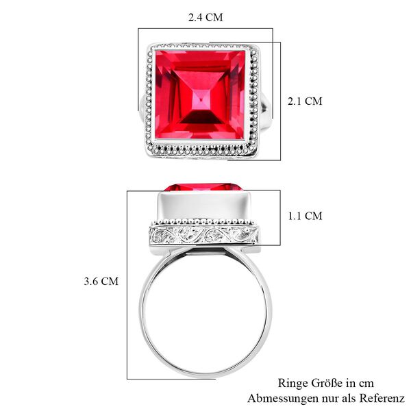 Royal Bali Kollektion - Padparadscha Triplett Quarz Ring - 19,33 ct. image number 5