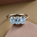 Himmelblauer Topas-Ring, 925 Silber  ca. 1,82 ct image number 1