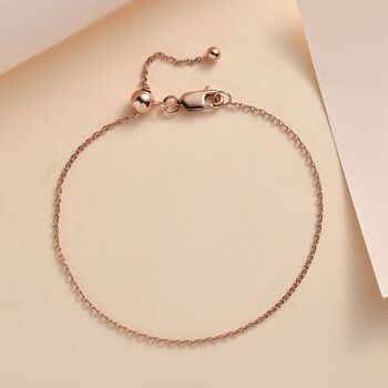 Anker-Kettenarmband 19cm in ros&eacute;vergoldetem 925 Silber