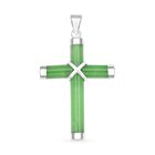 Grüner Jade-Kreuz-Anhänger - 5 ct. image number 0