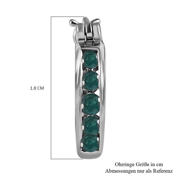 Infinity AAA blaugrüne Grandidierit-Creolen image number 5