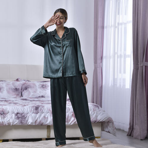 LA MAREY - Miss Collection Set: Satin Comfortwäsche - Größe M/L, Champagnerfarben image number 0
