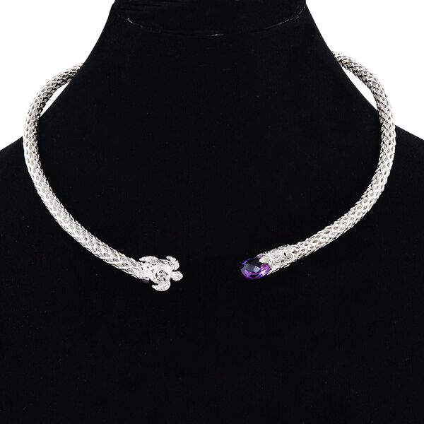 Royal Bali Kollektion- Afrikanische Amethyst-Halskette, 50 cm - 7 ct. image number 6