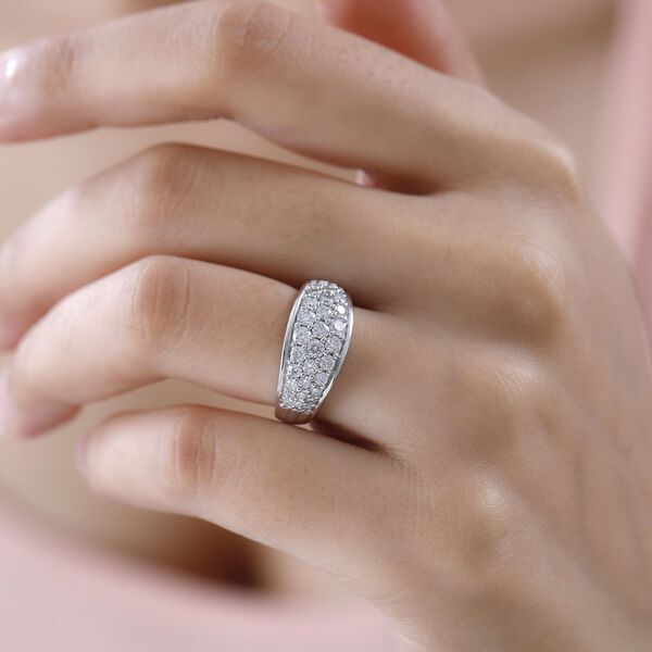 Moissanit Cluster Ring - 0,96 ct. image number 8