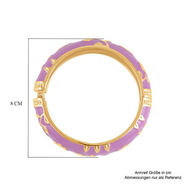 Emaillierter Armreif, ca. 19 cm, lila image number 6