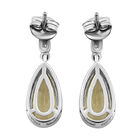 Ouro Verde-Quarz Ohrringe, 925 Silber platiniert ca. 3,50 ct image number 4