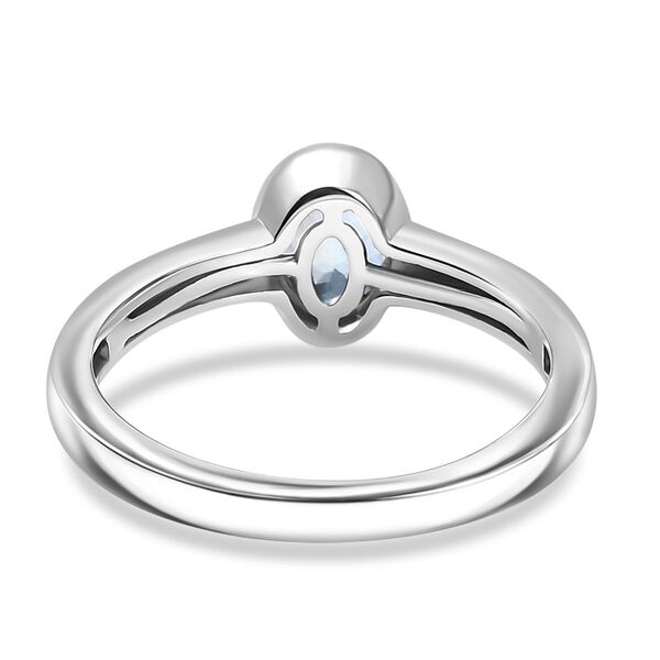 AAA Santamaria Aquamarin Ring 925 Silber rhodiniert (Größe 17.00) ca. 0,73 ct image number 6