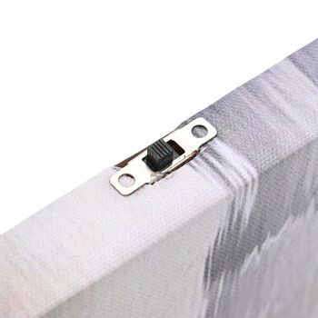 LED Leinwand Rahmen Digitaldruck Wandbild, Wei&szlig;e Orchidee, 30x40 cm