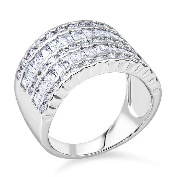 LUSTRO STELLA - Zirkonia Ring 925 Silber rhodiniert  ca. 1,69 ct image number 5