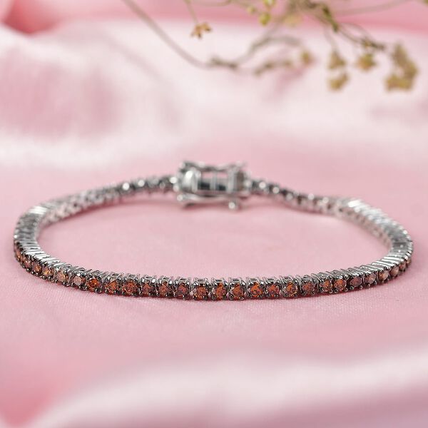 LUXURIANT DIAMOND - Lab Grown Roter Diamant SI Armband ca. 16.5 cm 925 Silber Rhodiniert ca. 3,00 ct. image number 1