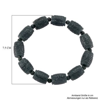 Flexibles nat&uuml;rliches Olmek Jadeit Armband - 210 ct.