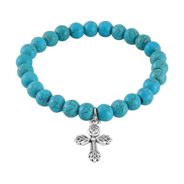 Blauer Howlit Schmuckset  Legierung ca. 225.00 ct image number 5