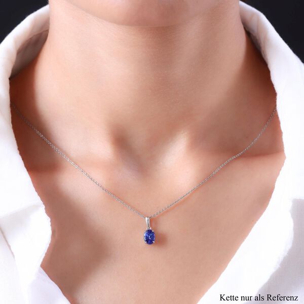 RHAPSODY AAAA Tansanit Solit&auml;r Anh&auml;nger in 950 Platin, 1,04 ct. image number 2