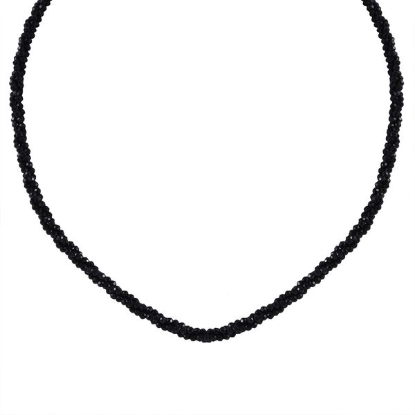 Schwarze Spinell-Halskette, 45 cm - 100 ct. image number 3