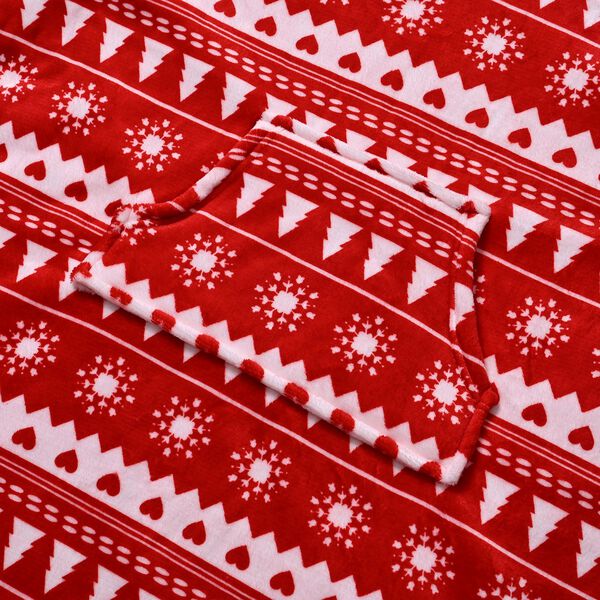 Doppellagiger Hoodie mit Tasche, Rot image number 4