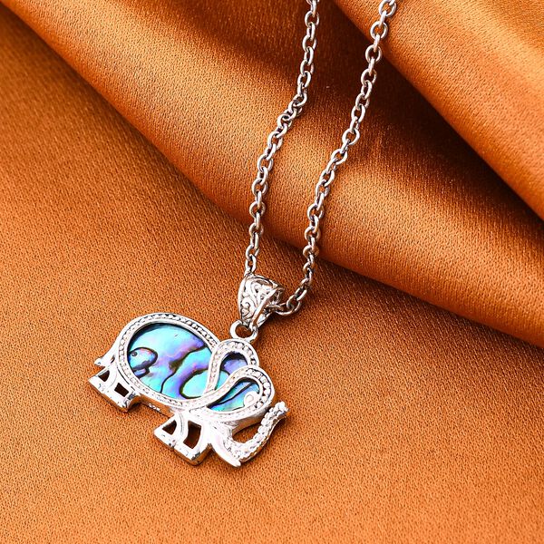 Royal Bali Kollektion- Abalone Muschel Elefant Anh&auml;nger image number 2