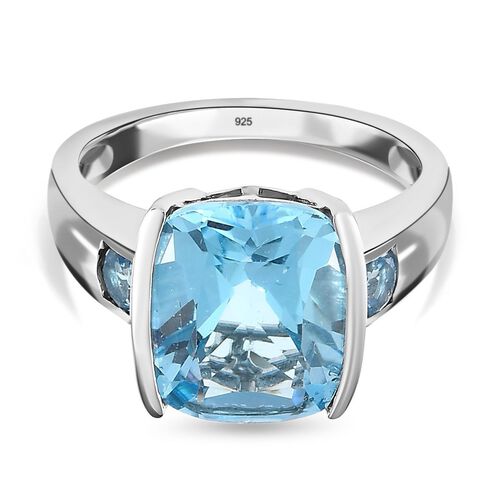 Schweizer Blautopas-Ring - 7,08 ct. image number 0