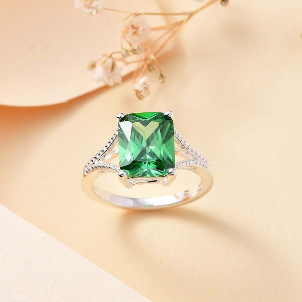 Gr&uuml;ner Zirkonia-Ring image number 1