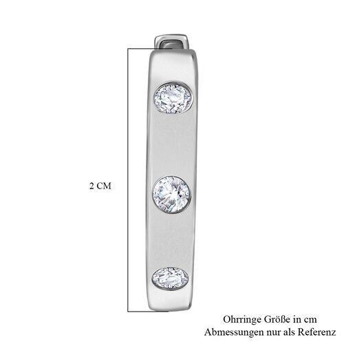 LUXURIANT DIAMOND- SI Labor Diamant Creolen, 925 Silber rhodiniert - 0,33 ct. image number 5