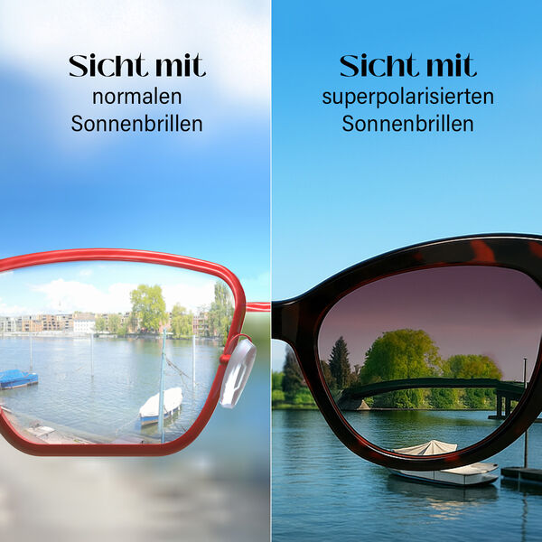 Sole und Luce - Swiss Eyewear - Ultra-polarisierte Sonnenbrille UV400, Demi image number 3