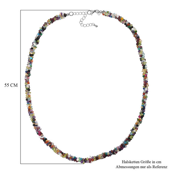 EverTrue mehrfarbige fossile Koralle Halskette, 50+5cm - 110 ct. image number 6