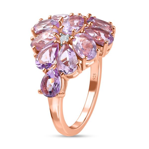 Rose de France Amethyst Ring, 925 Silber ros&eacute;vergoldet (Gr&ouml;&szlig;e 17.00) ca. 5.05 ct image number 5
