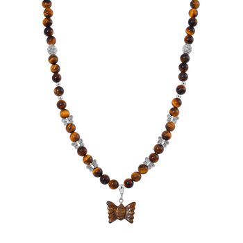 Tigerauge Halskette, 45 cm - 235 ct.