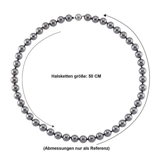 Terahertz Halskette ca. 50 cm 316L Edelstahl ca. 580,00 ct. image number 6