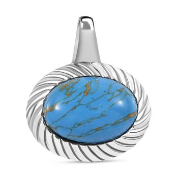 Blaues T&uuml;rkis Anh&auml;nger  Edelstahl ca. 5.75 ct