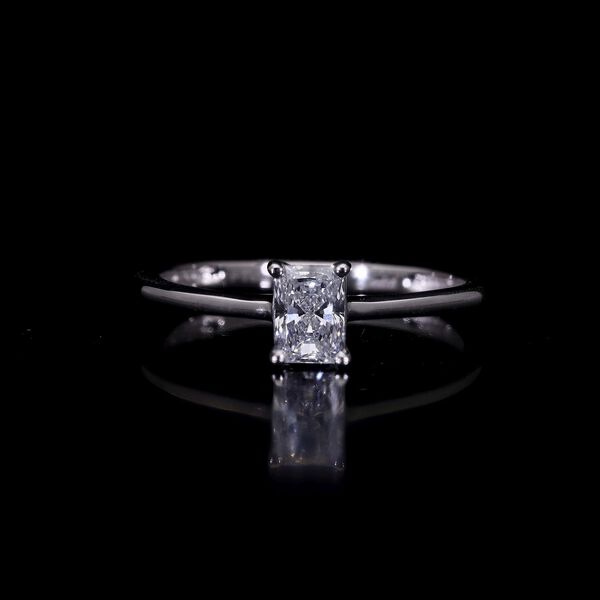 LUXURIANT SGL zertifizierter VS-EF Labor Diamant Ring in 950 Platin - 0,50 ct. image number 1