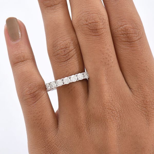 D'Joy Moissanit Ring 925 Silber rhodiniert (Größe 20.00) ca. 3,52 ct image number 2