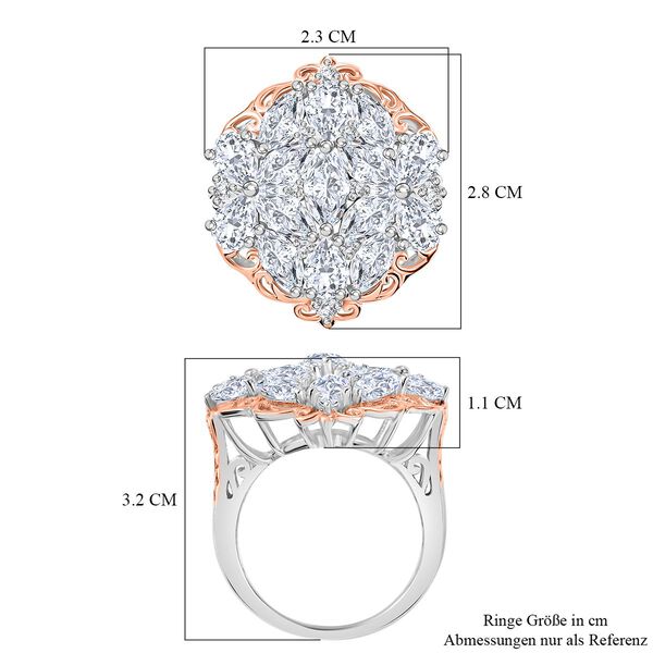 J Francis gefertigt mit SWAROVSKI Zirkonia Ring 925 Silber (Gr&ouml;&szlig;e 20.00) image number 6