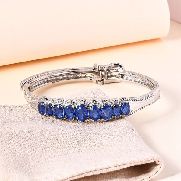 Ceylonfarbener Triplett Quarz-Armreif, 19cm - 6,74 ct. image number 2