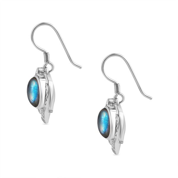 AAA Labradorit und schwarze Spinell-Ohrringe - 5,07 ct. image number 5