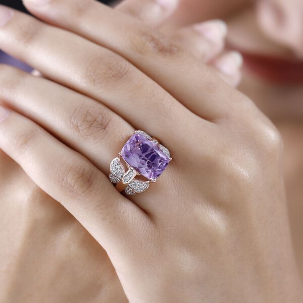 GP Italian Garden Kollektion- Rose De France Amethyst, Zirkon und Saphir-Ring - 7,01 ct. image number 2